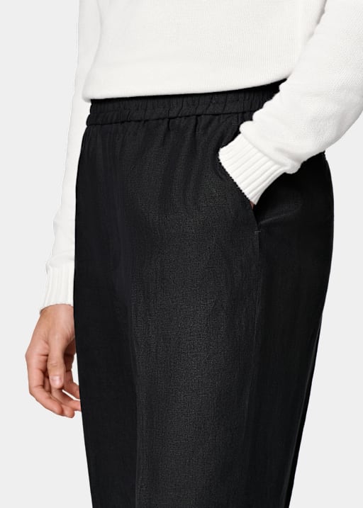 Pantalon Wide Leg Straight noir