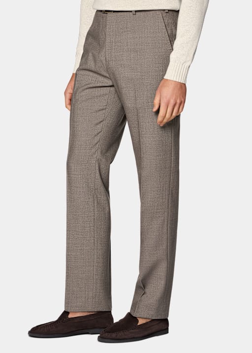 Pantalon de costume Straight Leg taupe