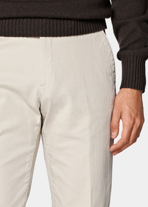 Sand Slim Leg Straight Chinos