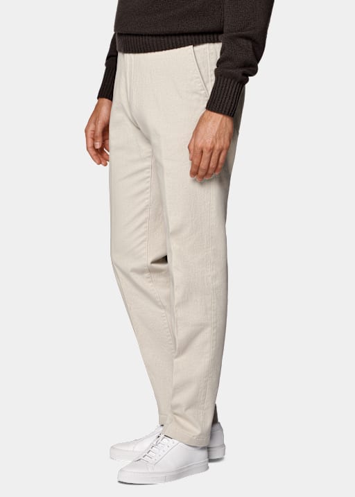 Sand Slim Leg Straight Chinos