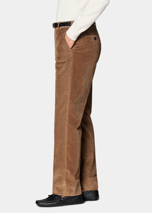 Mid Brown Straight Leg Pants