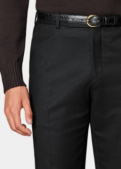 Pantalones negros Straight Leg