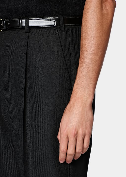 Black Wide Leg Trousers