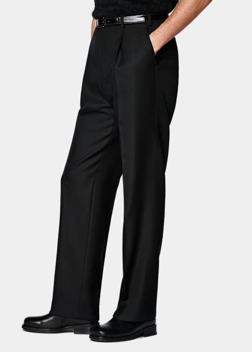 Black Wide Leg Trousers