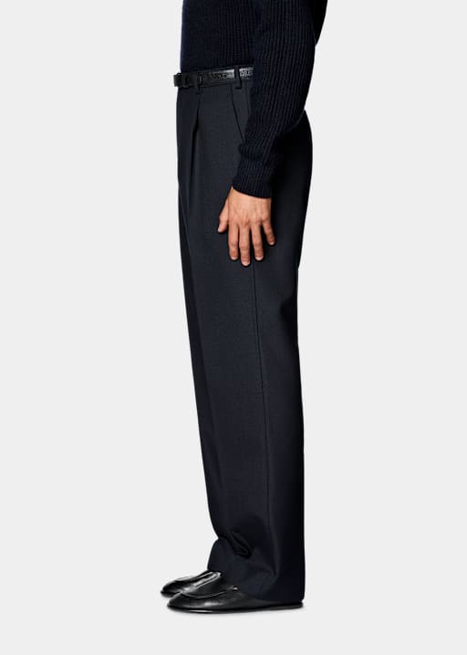 Pantalon Wide Leg marine