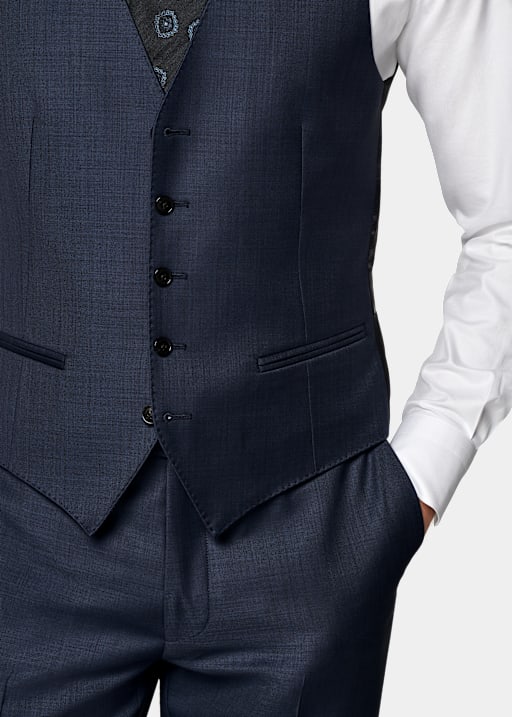 Mid Blue Waistcoat