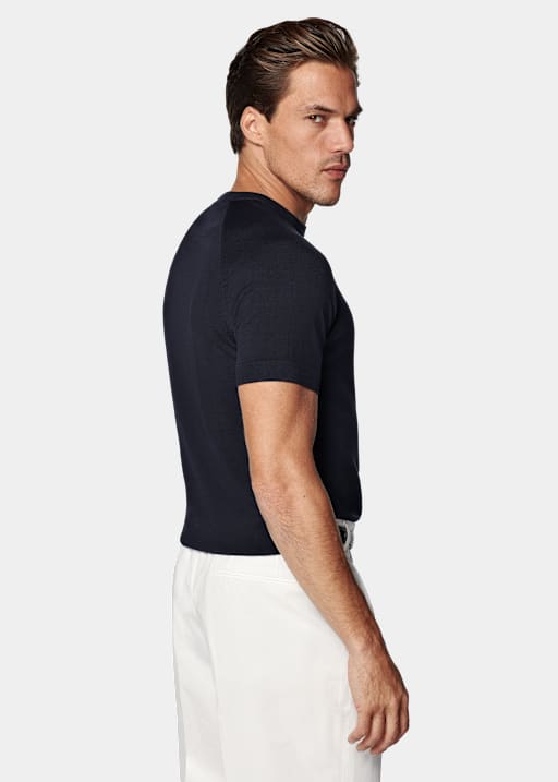 Navy Short Sleeve Crewneck