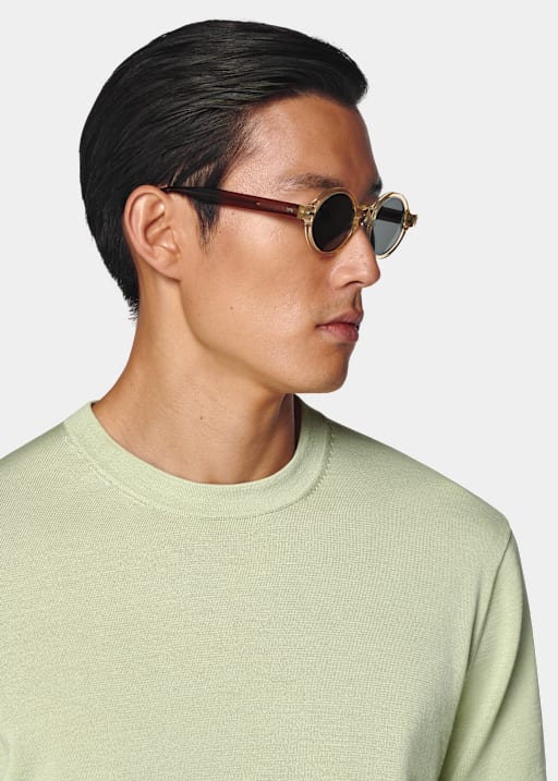 Light Green Short Sleeve Crewneck