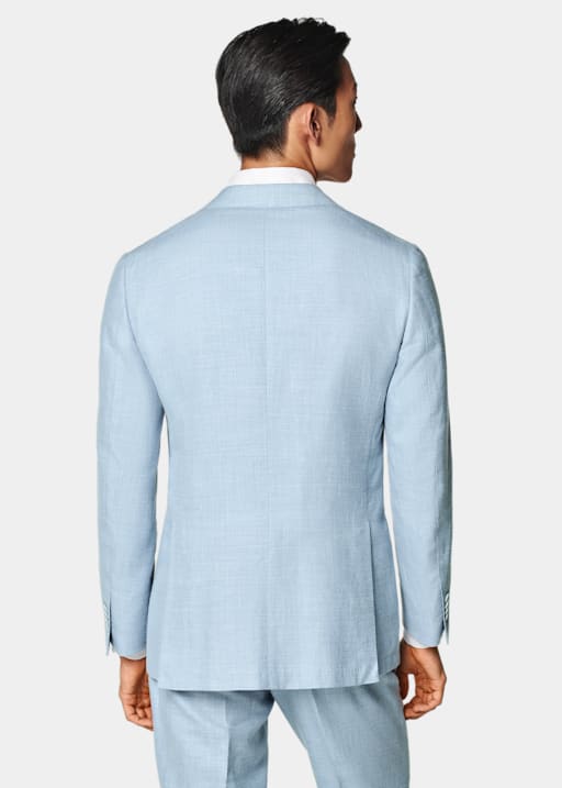 Light Blue Tailored Fit Havana Suit