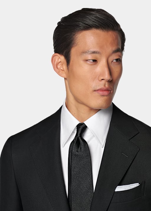 Black Tailored Fit Havana Suit
