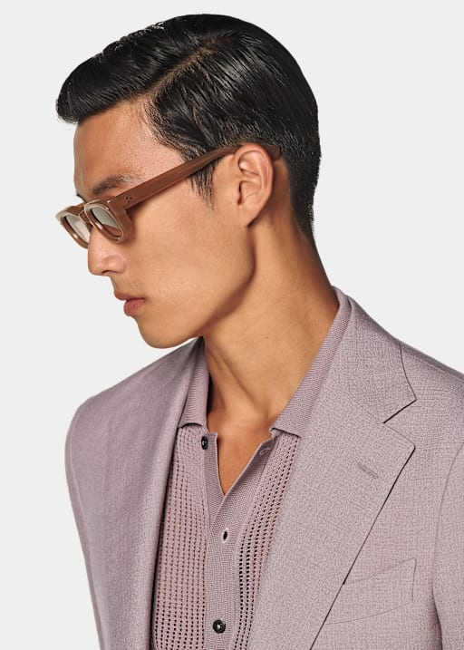 Traje Havana morado corte Tailored