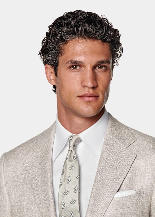 Traje Havana gris topo claro corte Tailored