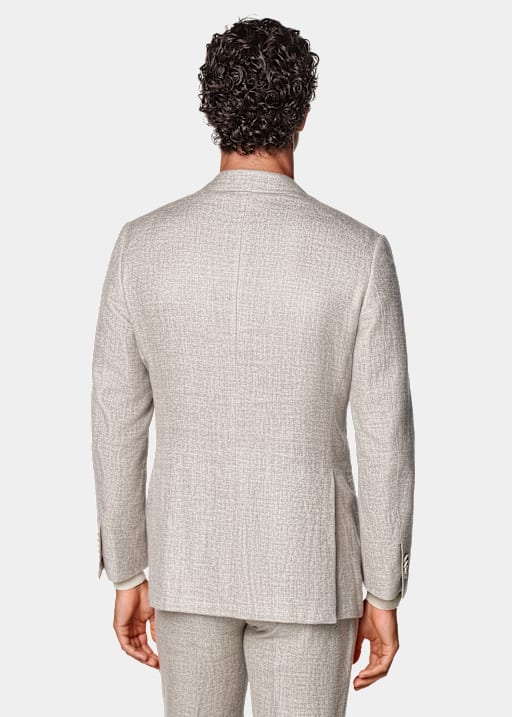 Light Taupe Tailored Fit Havana Suit