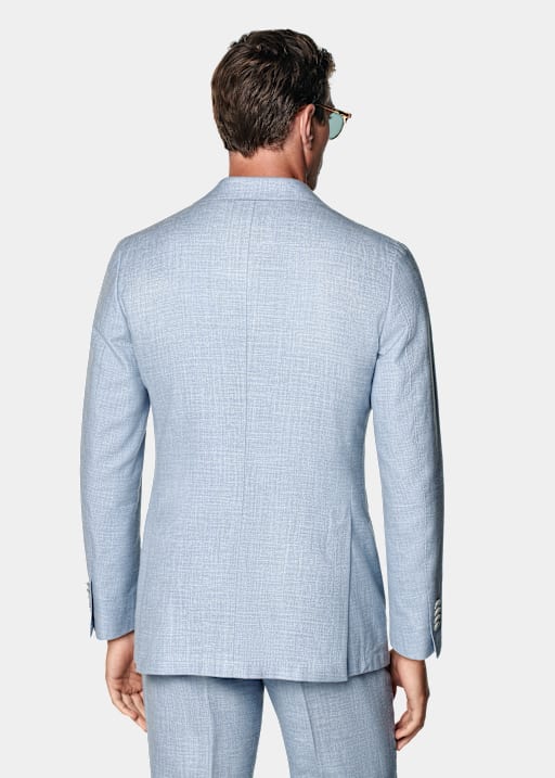 Traje Havana azul claro corte Tailored
