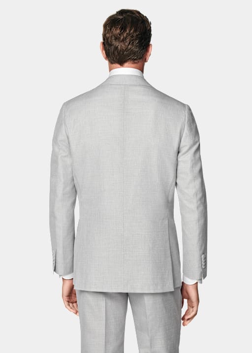 Costume Havana coupe Tailored gris clair