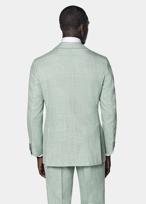 Light Green Tailored Fit Havana Suit