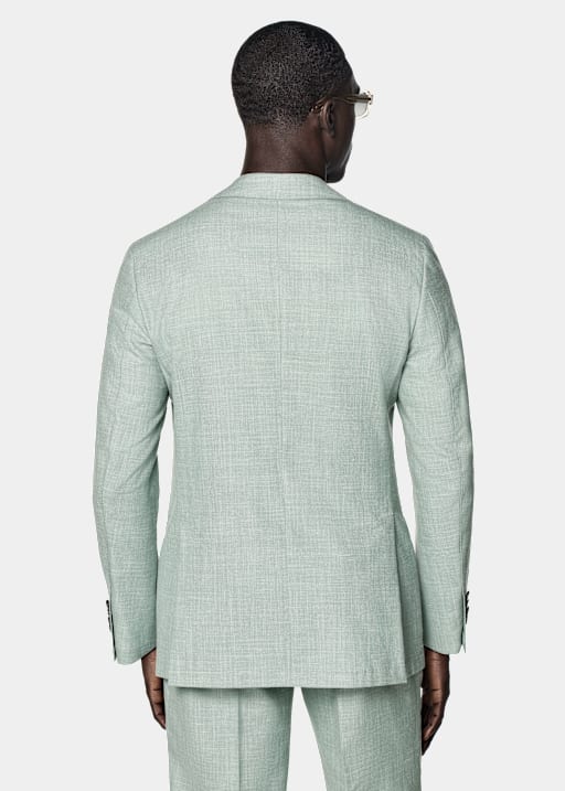 Light Green Tailored Fit Havana Suit