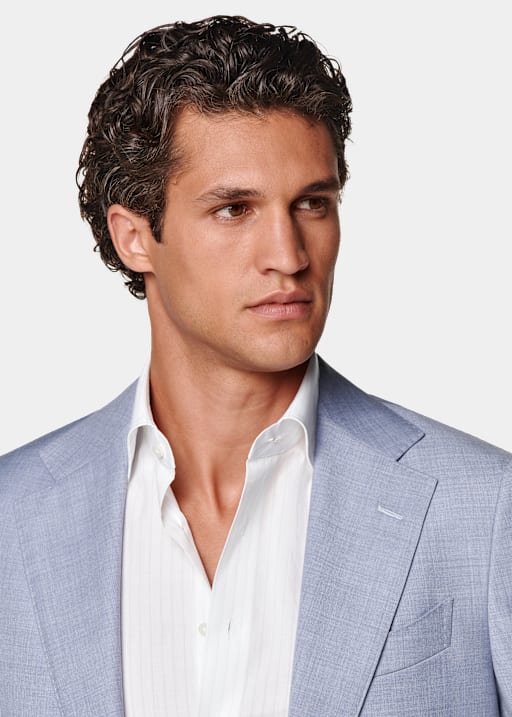 Light Blue Perennial Tailored Fit Havana Suit