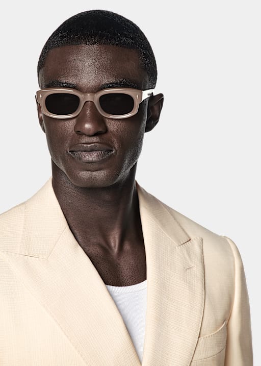 Light Yellow Tailored Fit Milano Suit