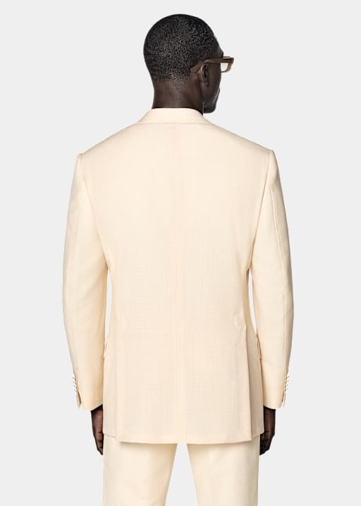 Light Yellow Tailored Fit Milano Suit