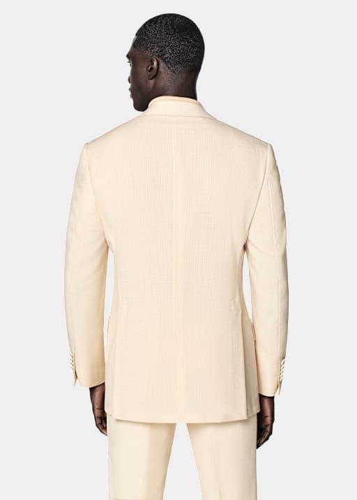 Light Yellow Tailored Fit Milano Suit