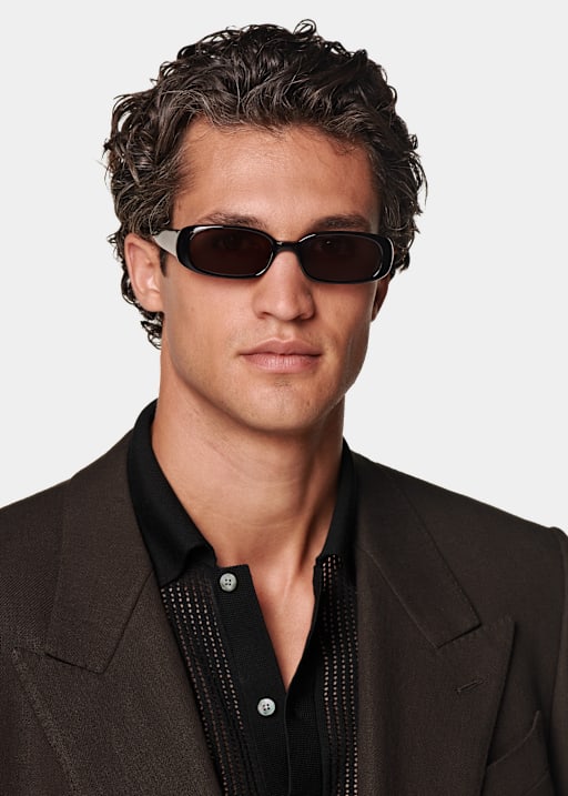Mid Brown Tailored Fit Milano Suit