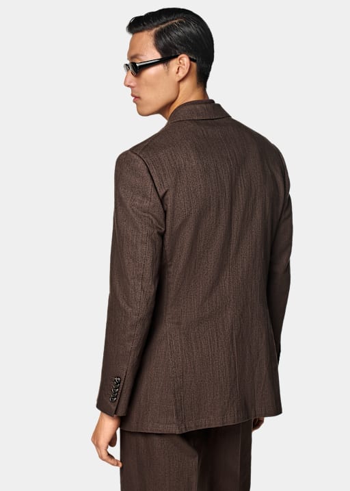 Mid Brown Tailored Fit Milano Suit