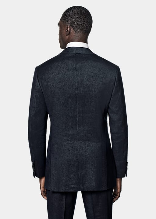 Navy Tailored Fit Milano Suit