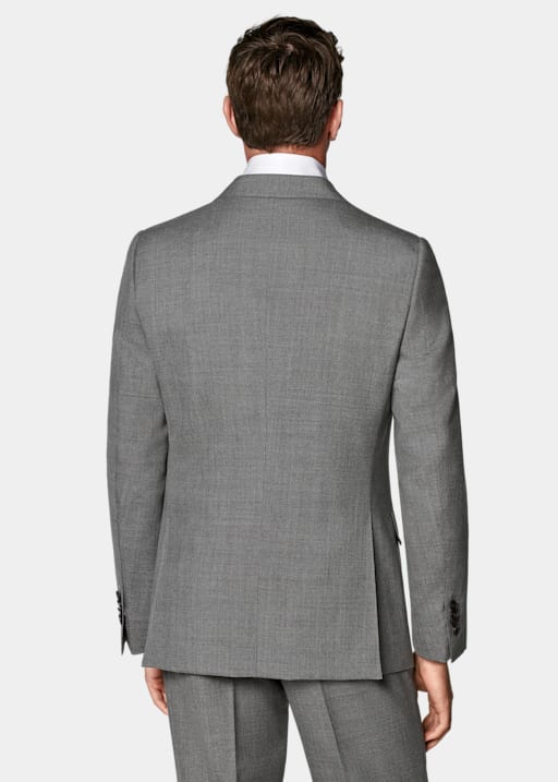 Mid Grey Perennial Tailored Fit Lazio Suit