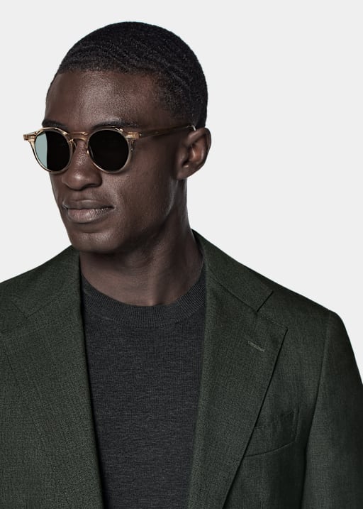 Dark Green Perennial Tailored Fit Havana Suit