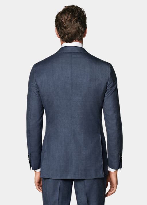 Mid Blue Tailored Fit Havana Suit