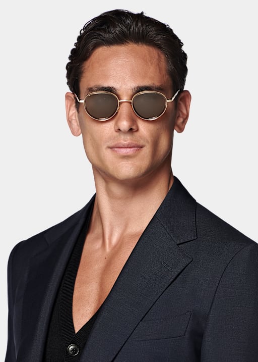 Milano 藏青色合体身型西装