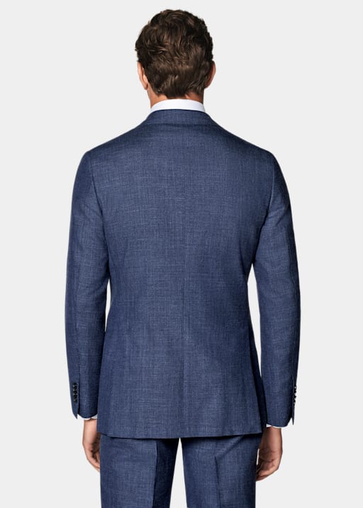 Mid Blue Tailored Fit Havana Suit