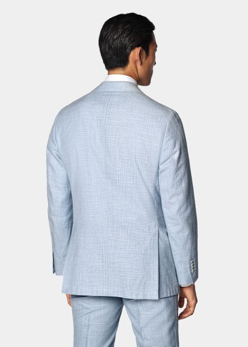 Costume Havana coupe Tailored bleu clair