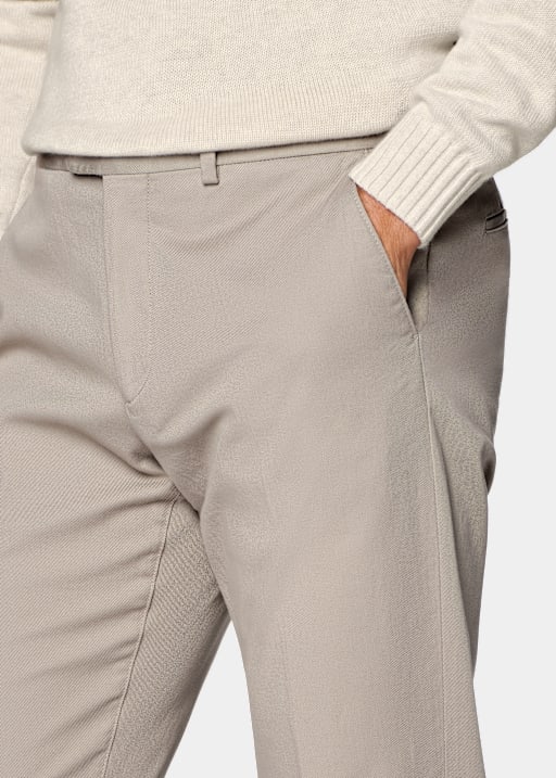 Chino taupe Slim Leg Straight