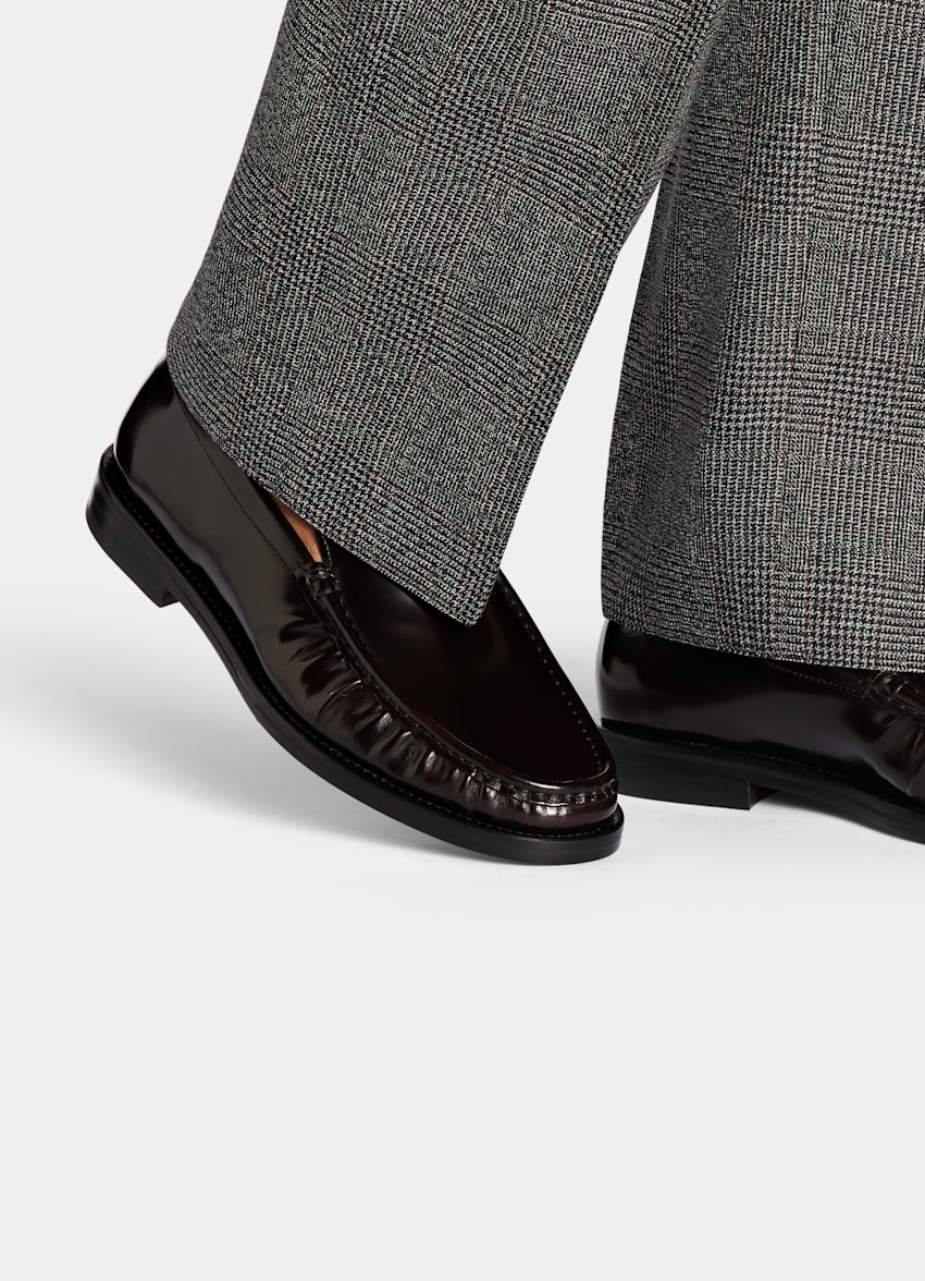 SUITSUPPLY Leather Dark Red Loafer