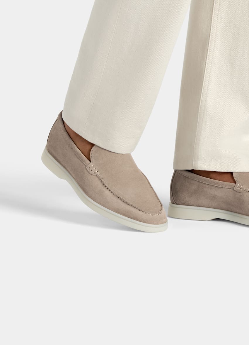 SUITSUPPLY Ante Zapatos sin cordones color arena
