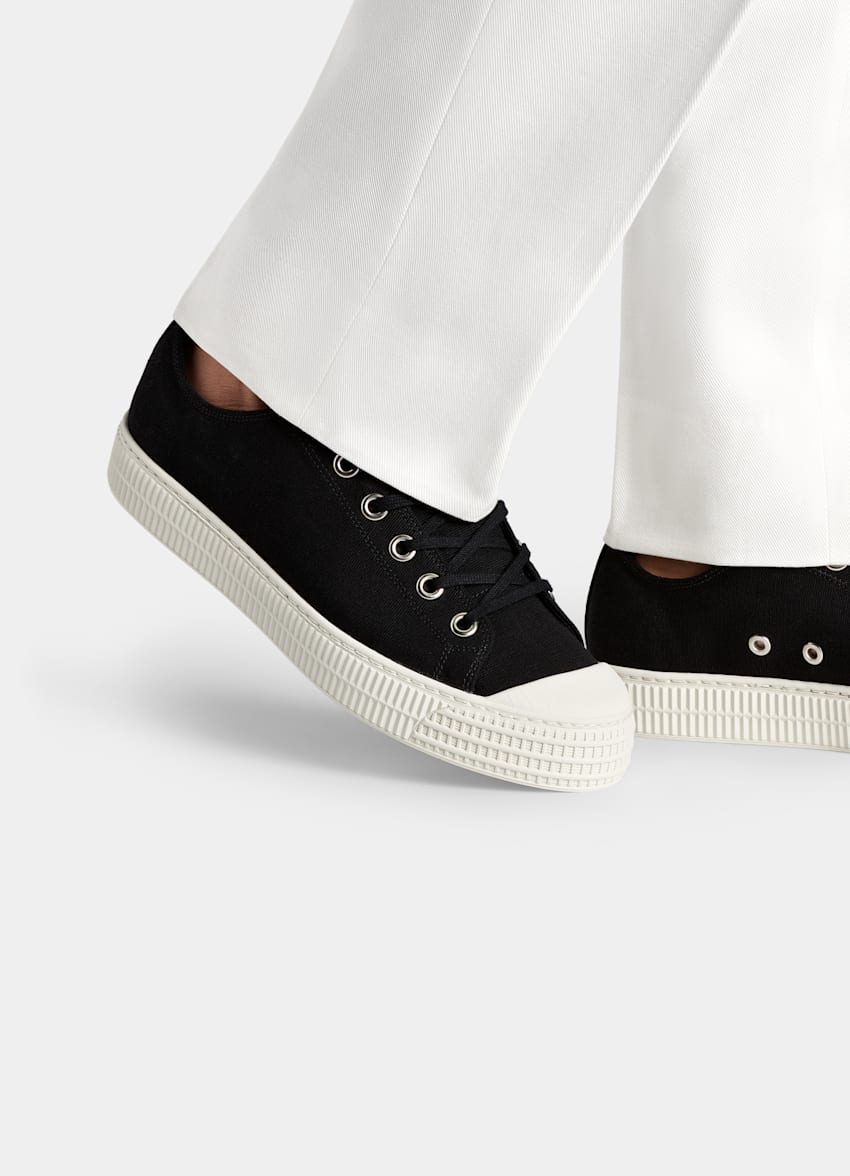 SUITSUPPLY Toile Sneakers noires