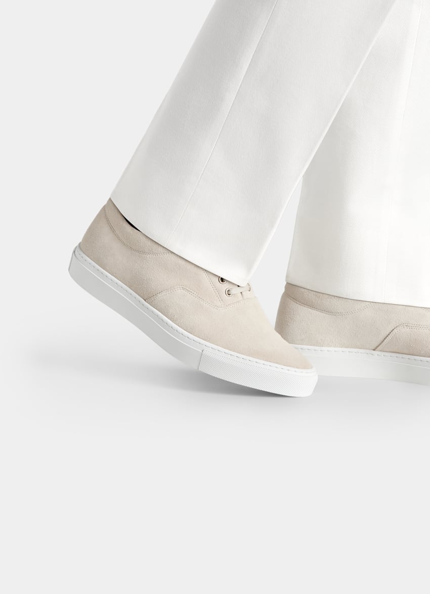 SUITSUPPLY Italian Calf Suede Light Brown Sneaker