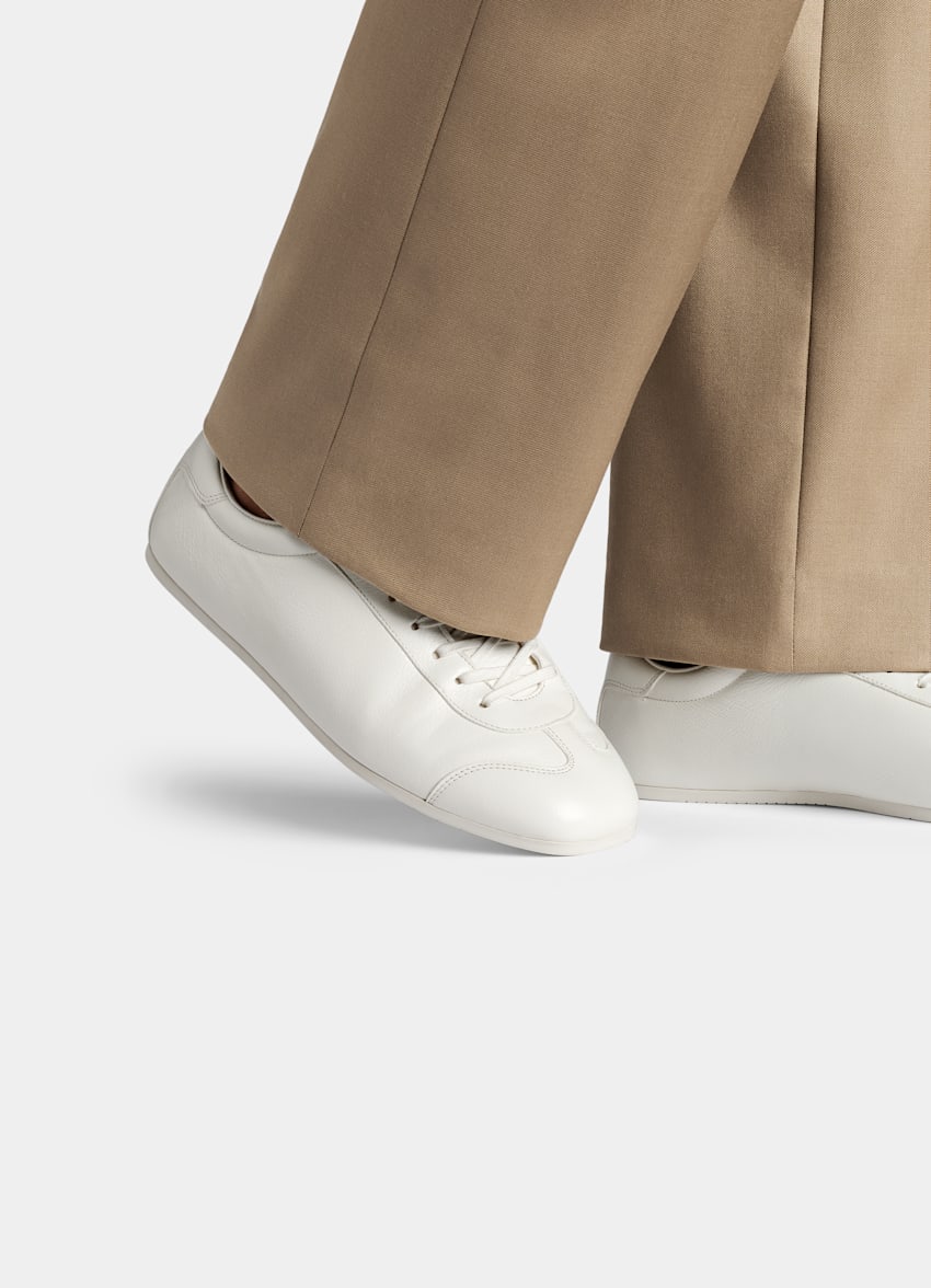 SUITSUPPLY Leder Sneaker weiß