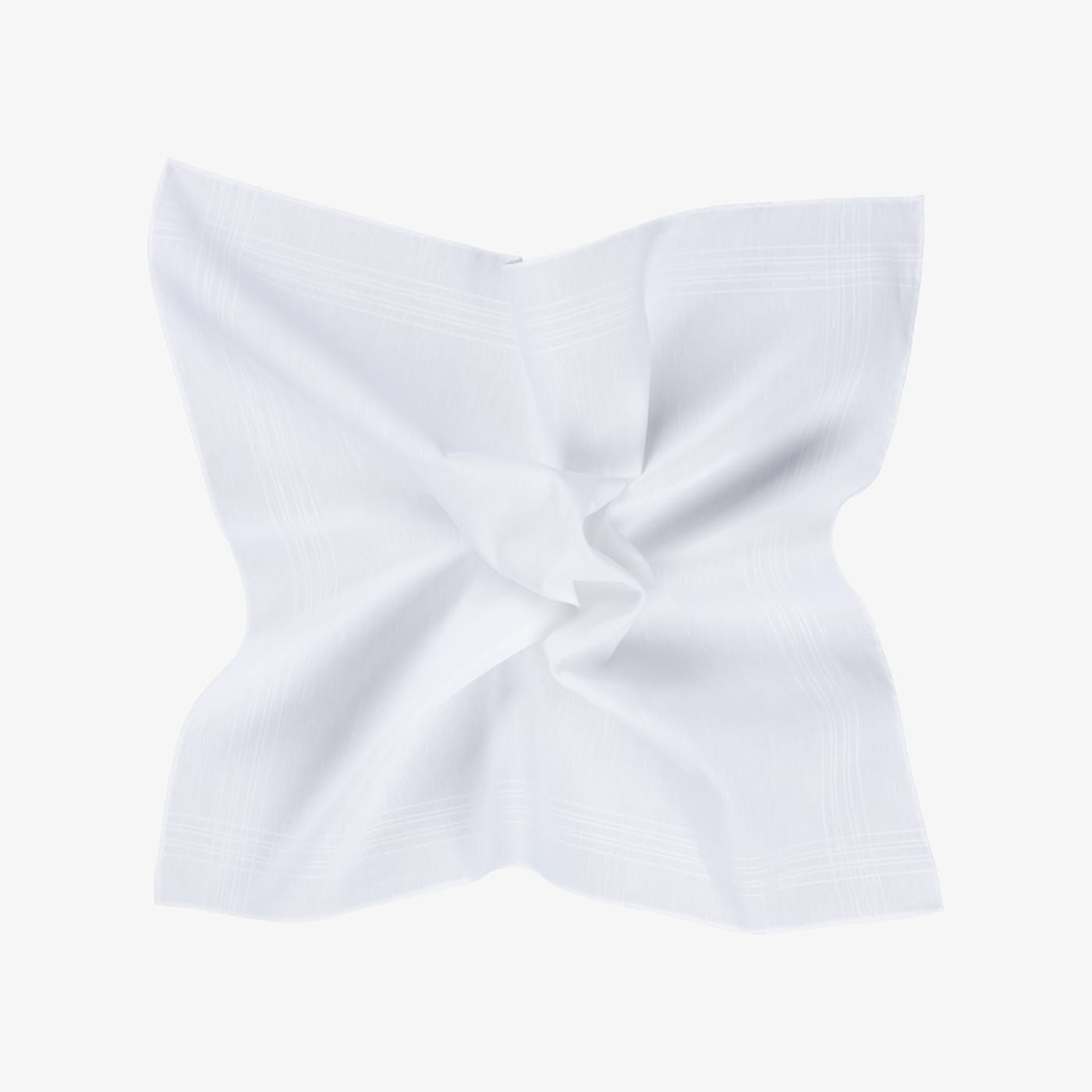 Suitsupply White Checked Pocket Square