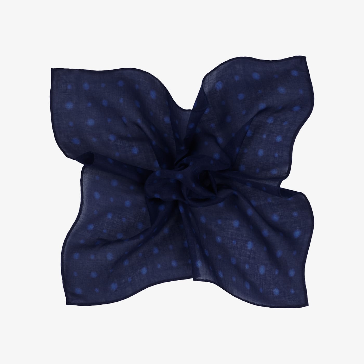 Suitsupply Blue Graphic Pocket Square