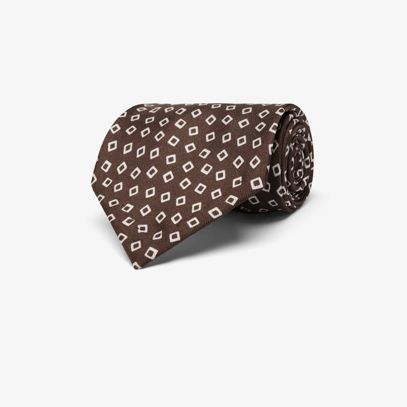 Suitsupply Brown Graphic Tie