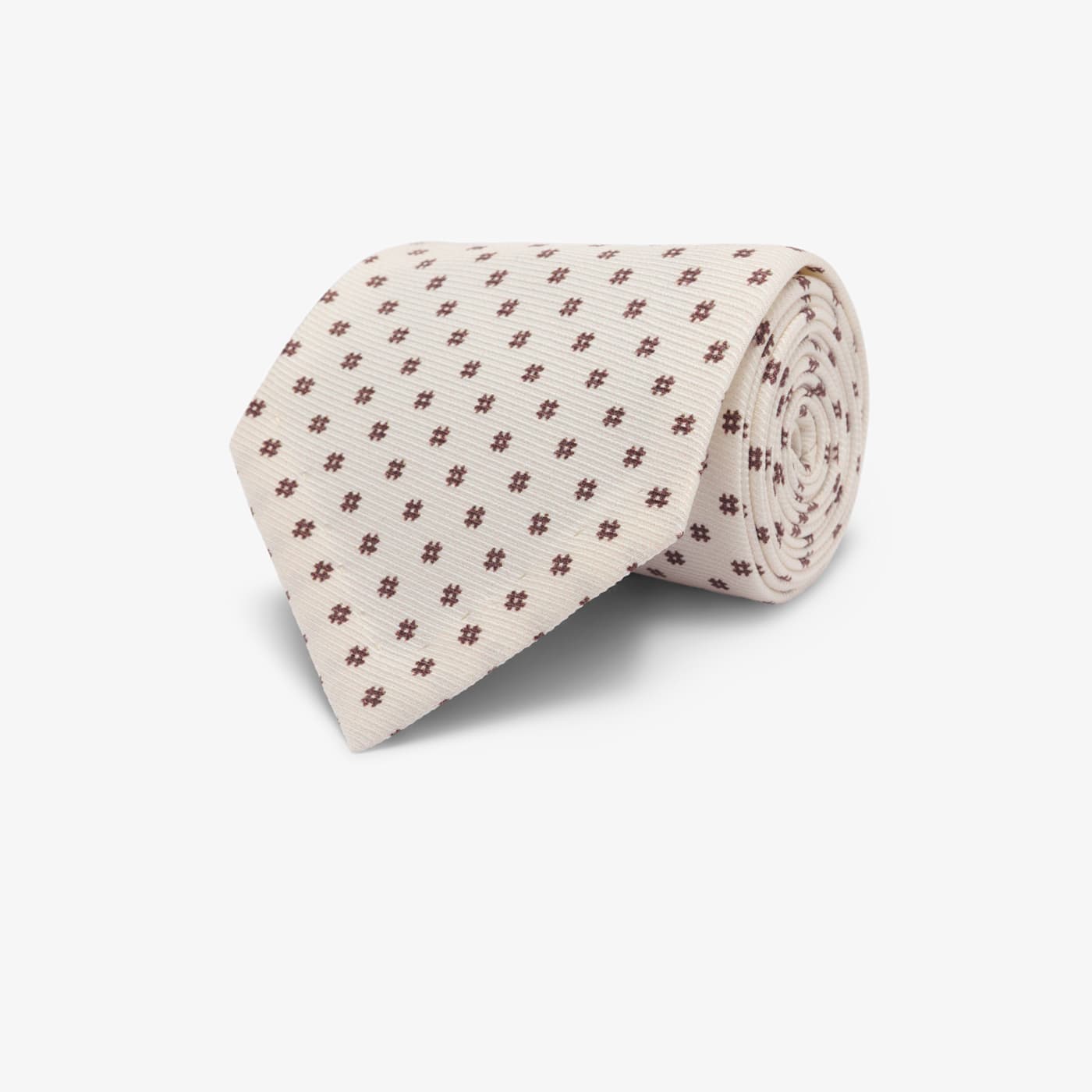 Suitsupply Off-white Flower Tie In Neutral