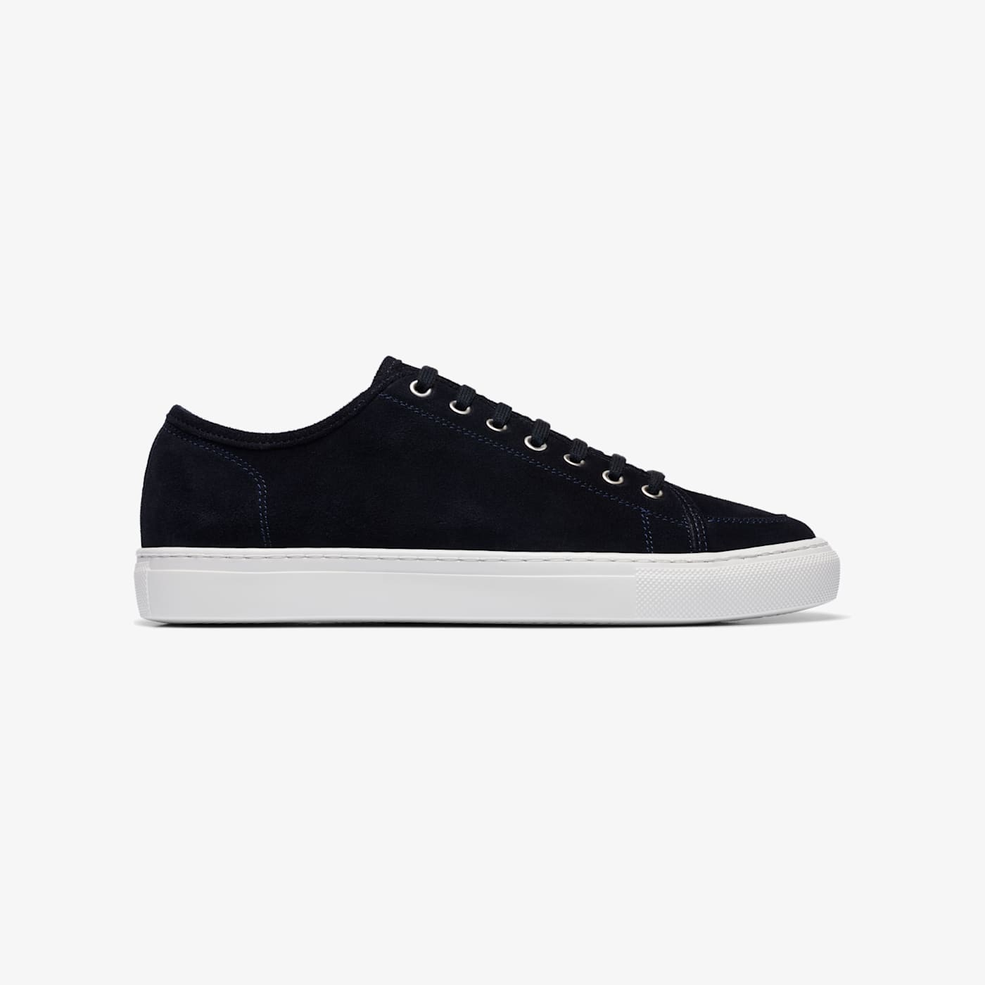 Suitsupply Navy Unlined Sneaker In Black