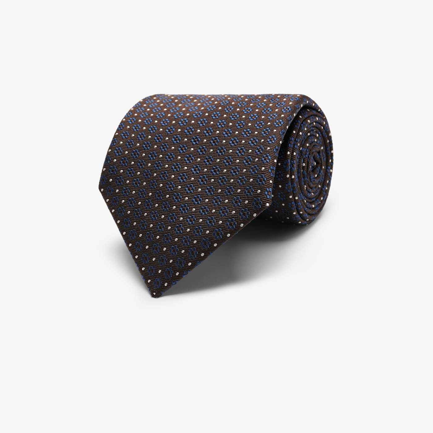 Suitsupply Brown Flower Tie