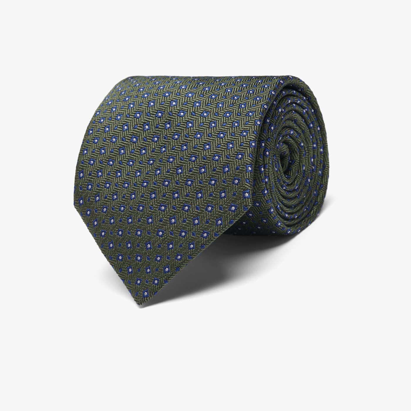 Suitsupply Green Flower Tie