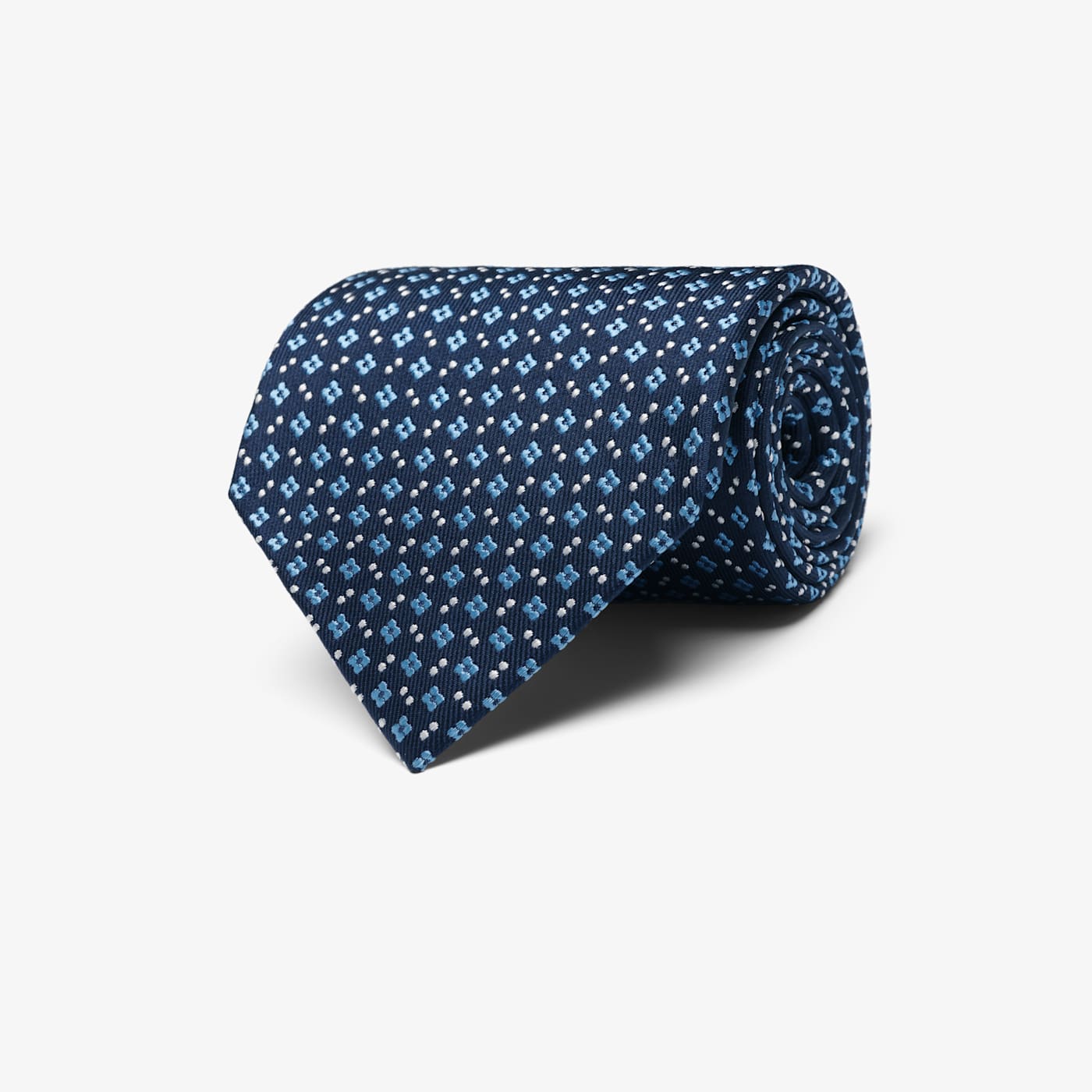 Suitsupply Blue Flower Tie In Multi