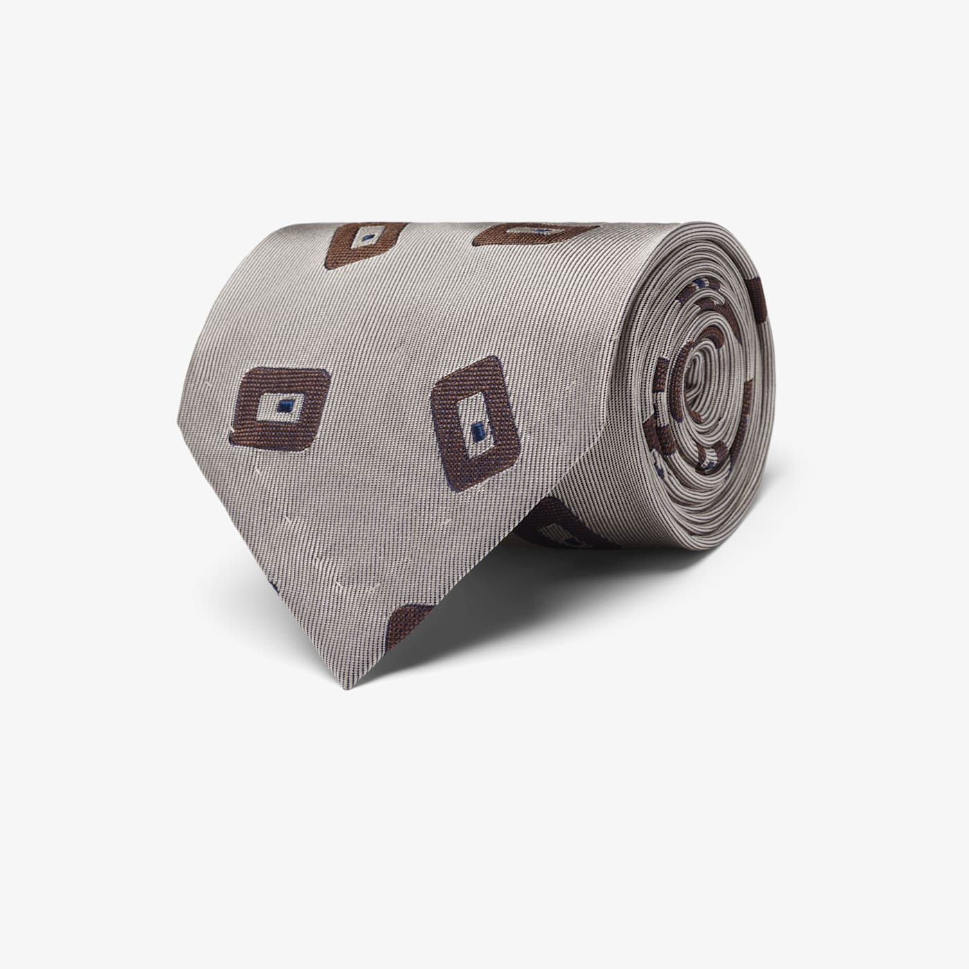 Suitsupply Grey Graphic Tie In Neutral