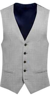 SUITSUPPLY  Light Grey Waistcoat